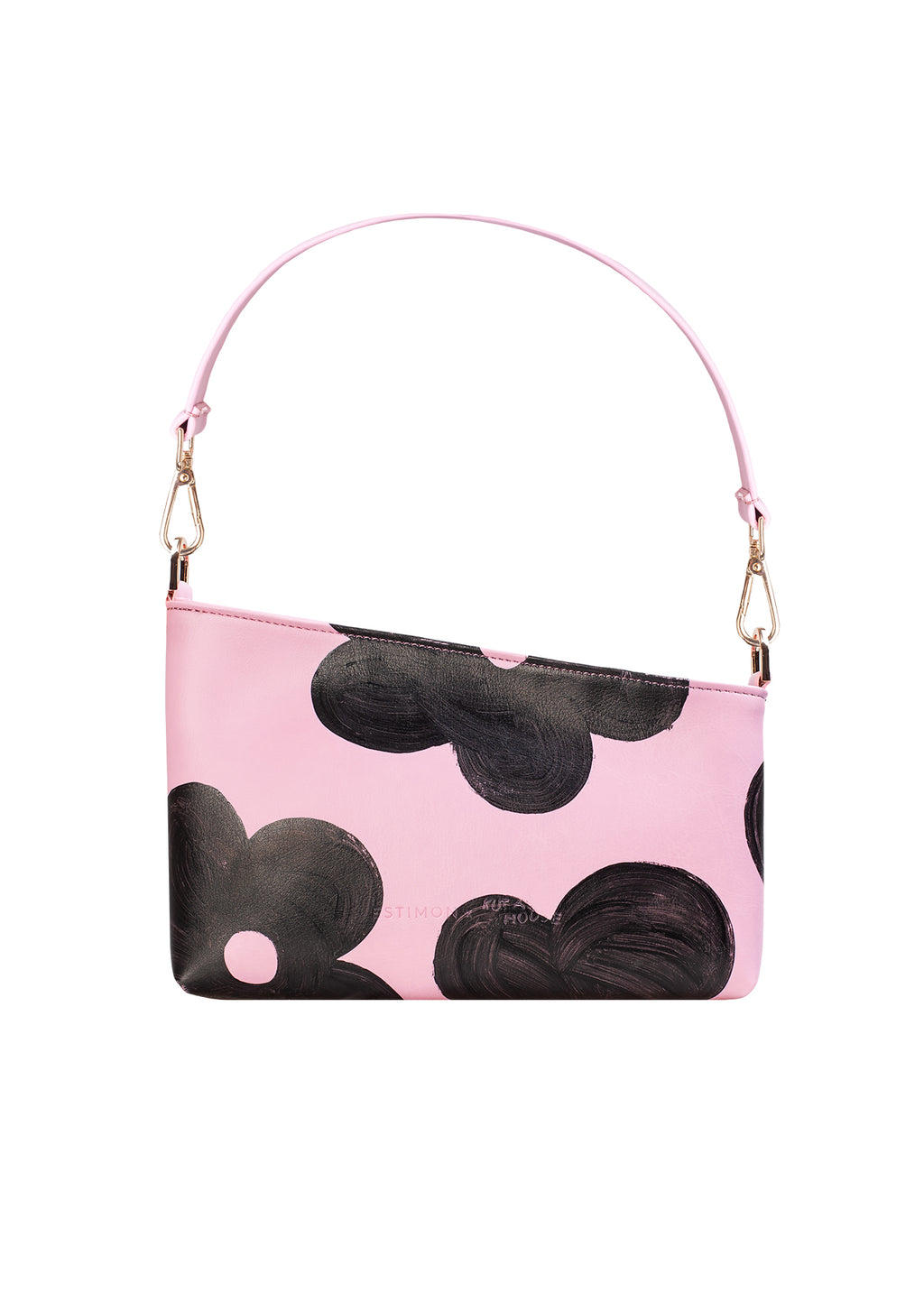 Baguette Bag pink flowers