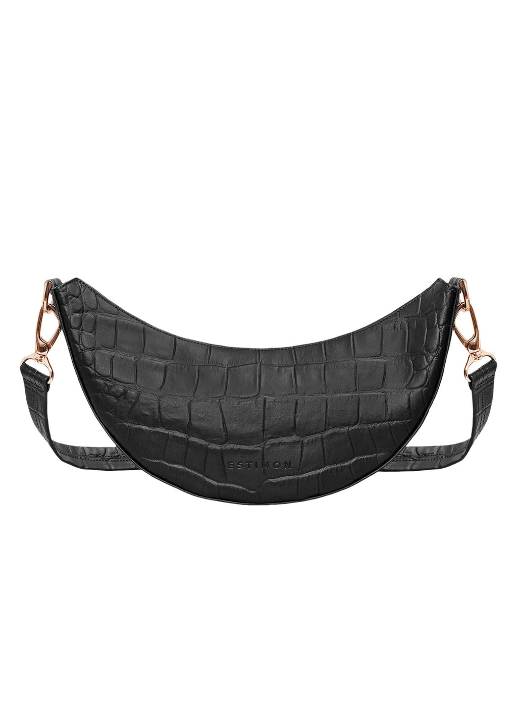 Mini Hobo Black Crocodile