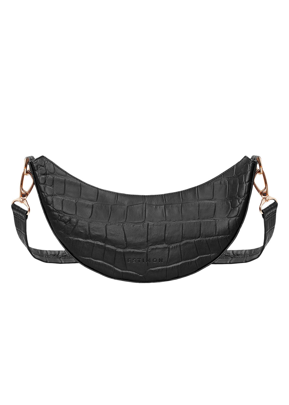 Mini Hobo Black Crocodile
