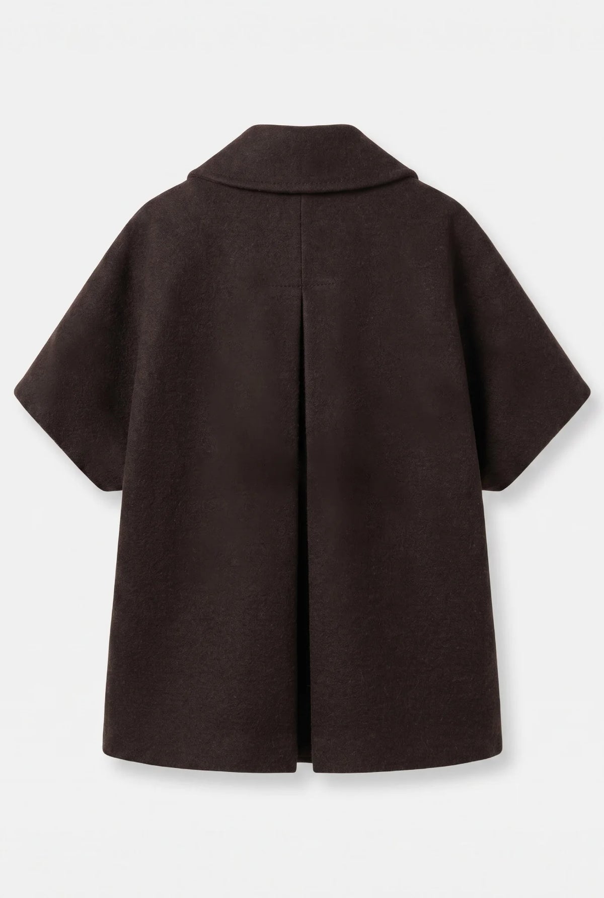 Short MOK Wool Coat - Chocolate