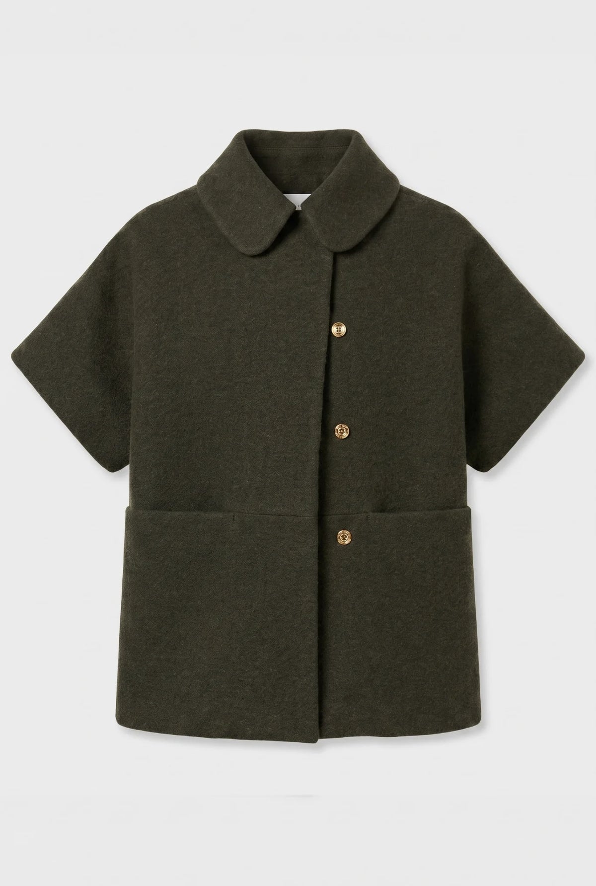 Short MOK Wool Coat - Army