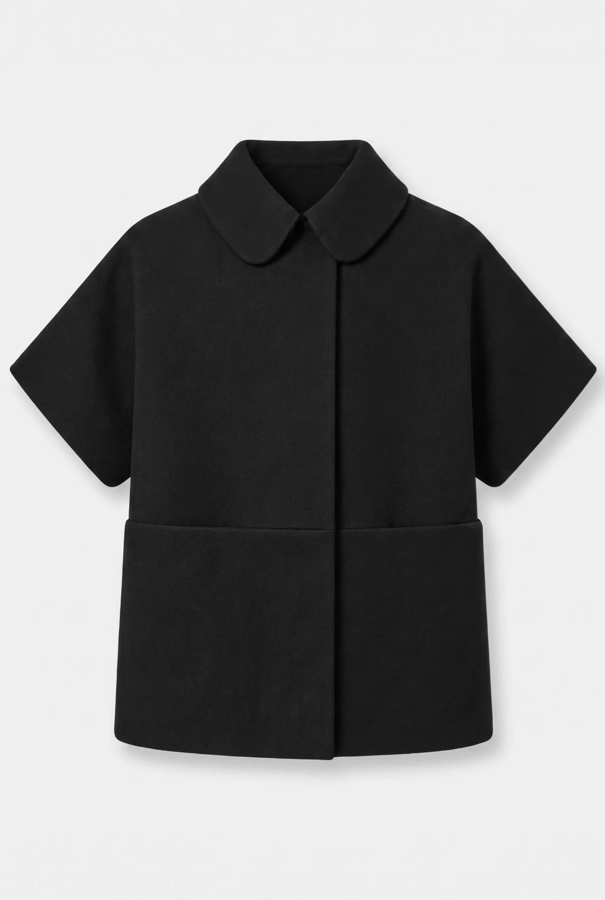 Short MOK Wool Coat - Black