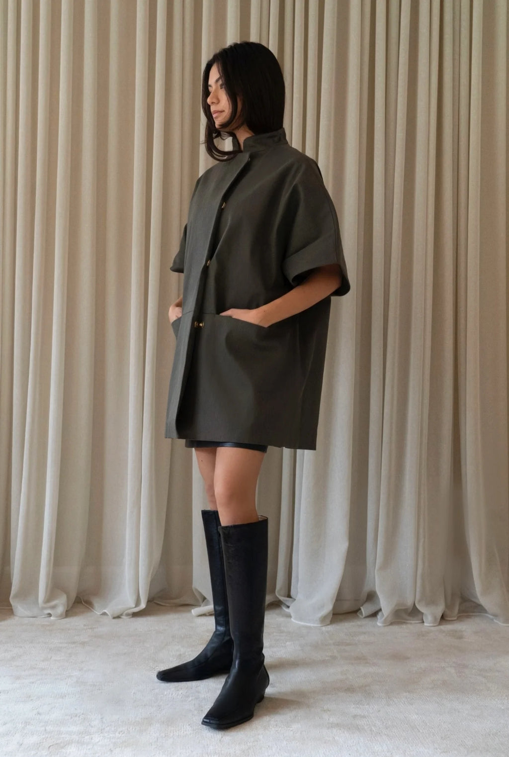 Short Mok Coat Army
