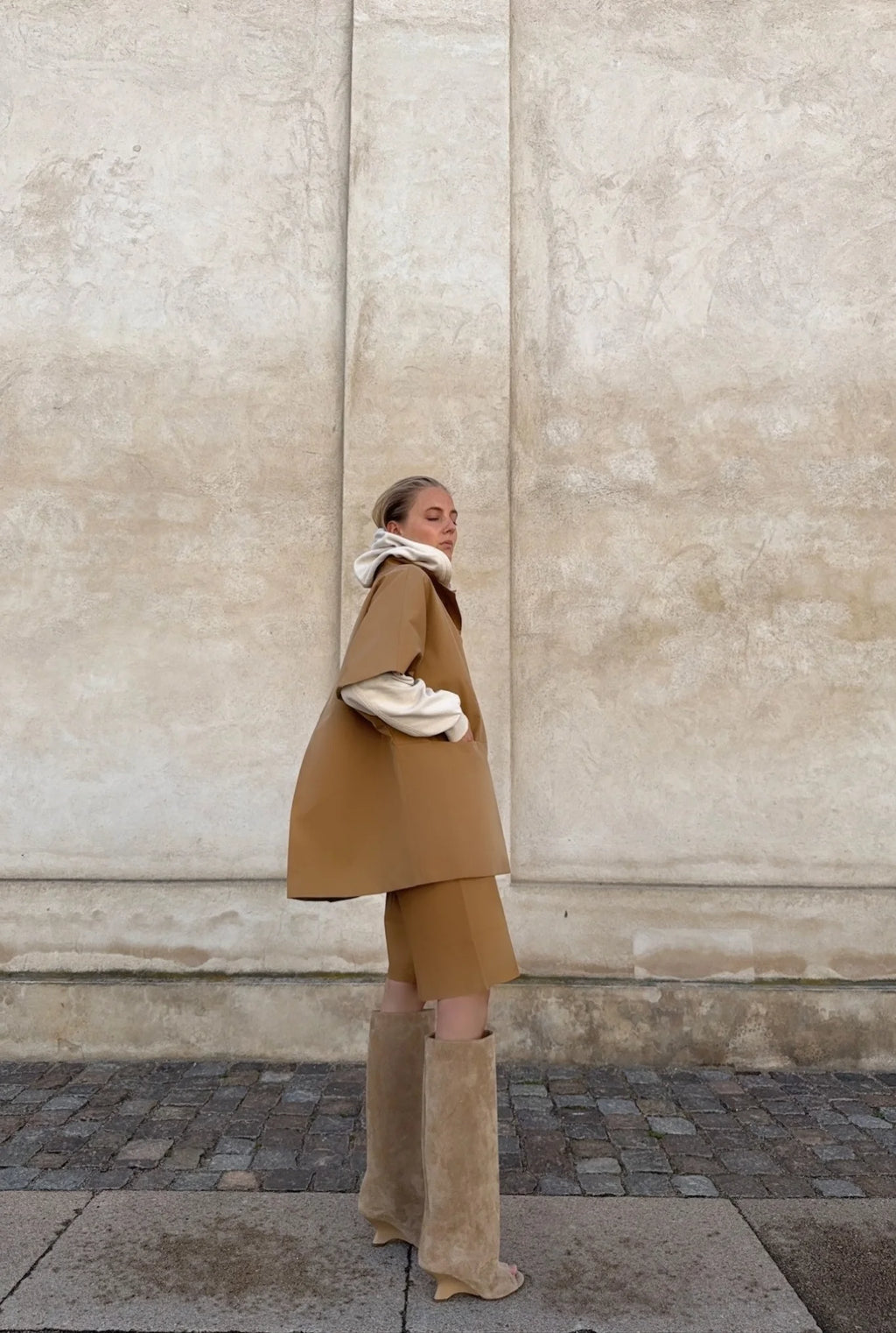 Short Mok Coat Cappuccino