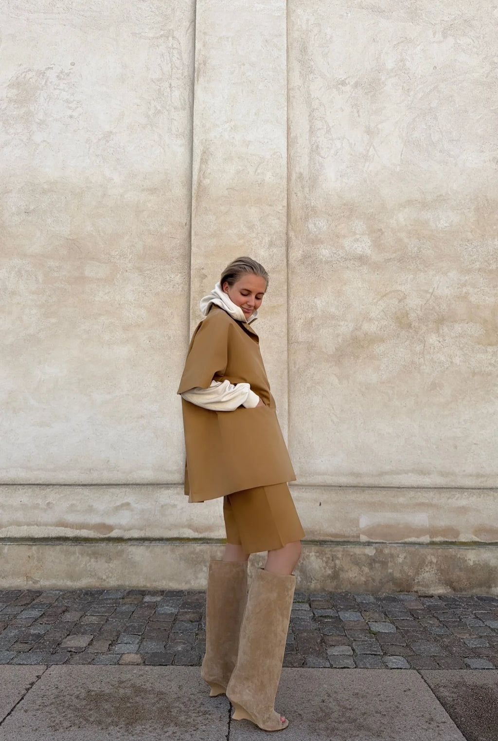 Short Mok Coat Cappuccino