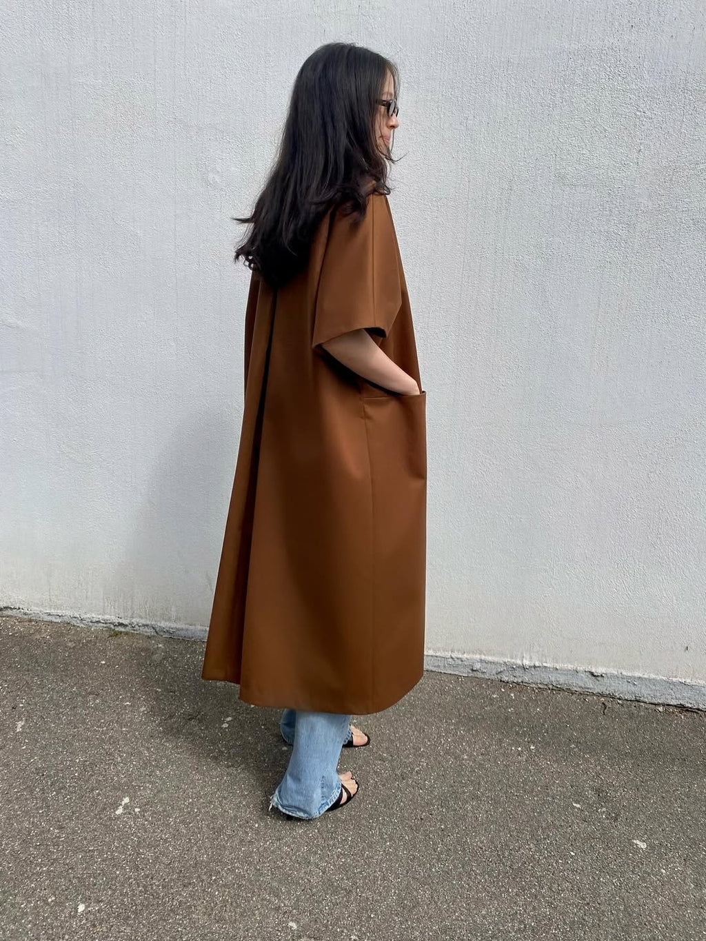 Long MOK Coat Chocolate