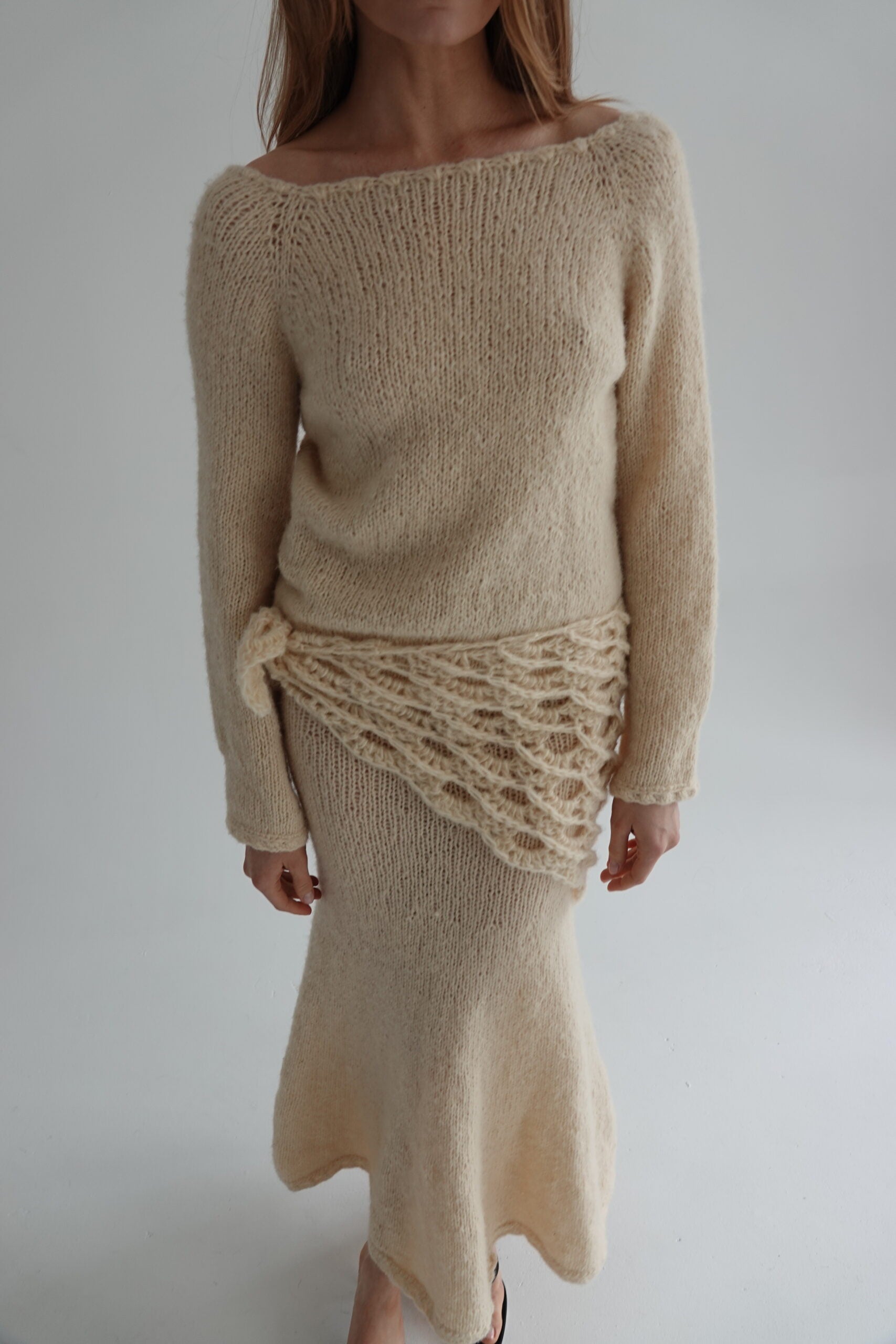 Marie hand-crocheted scarf
