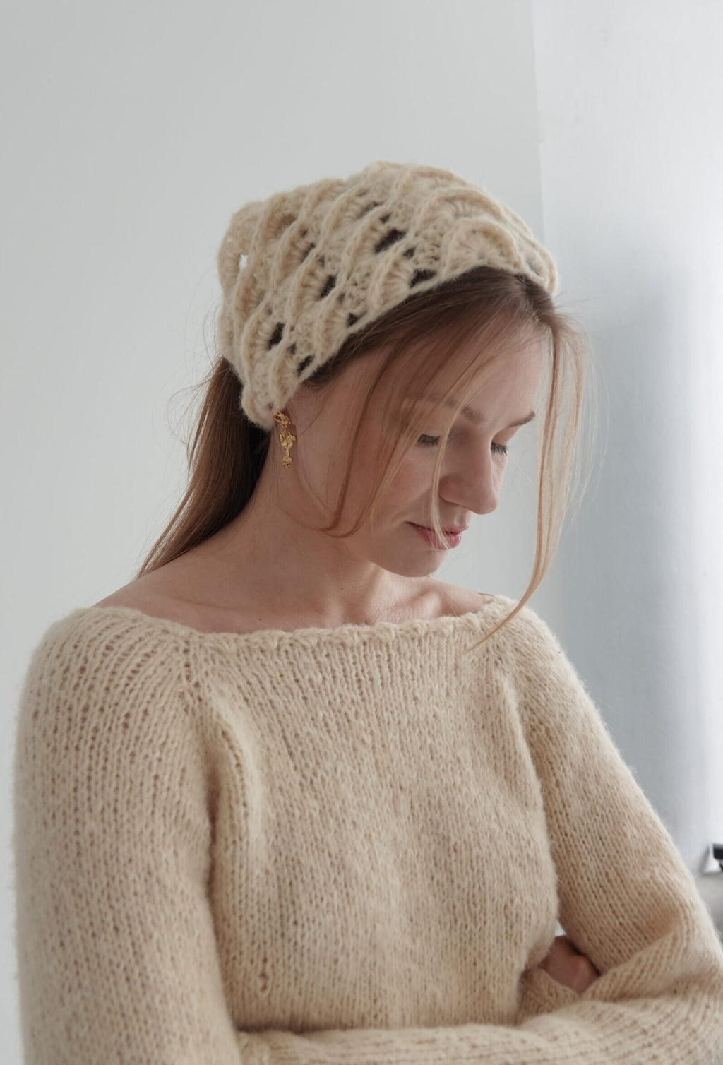 Marie hand-crocheted headband
