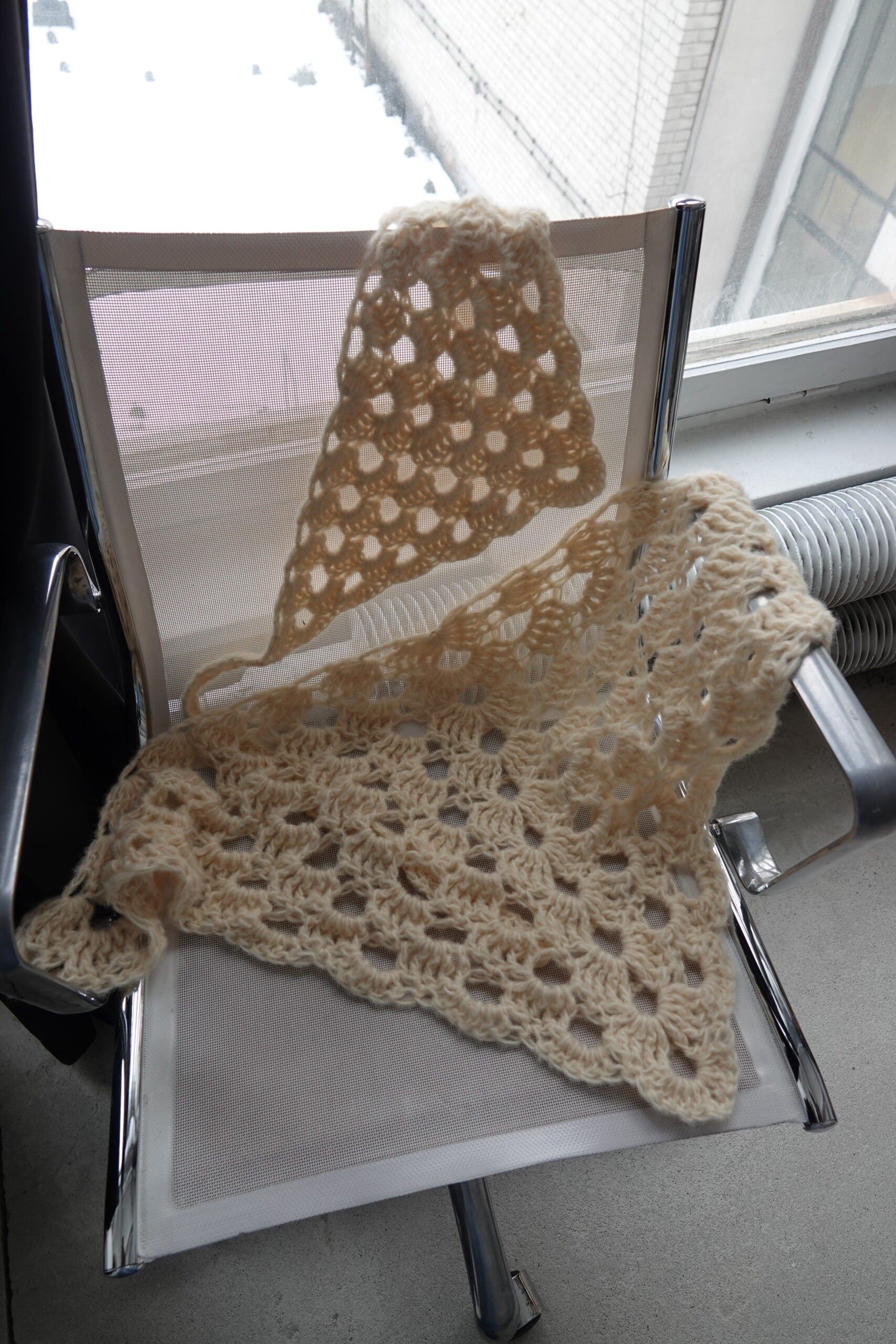 Marie hand-crocheted scarf