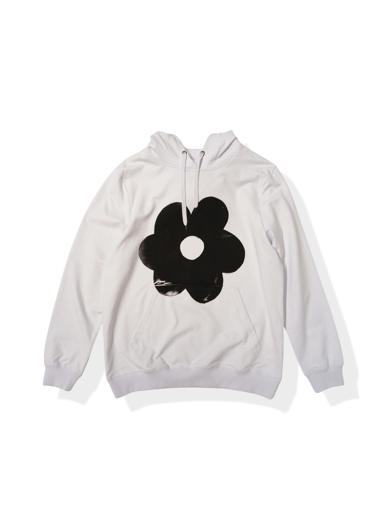 White Sweatshirt with flower