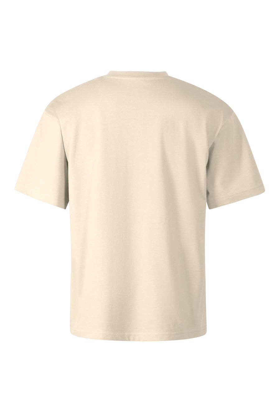 Beige T-shirt With Flower