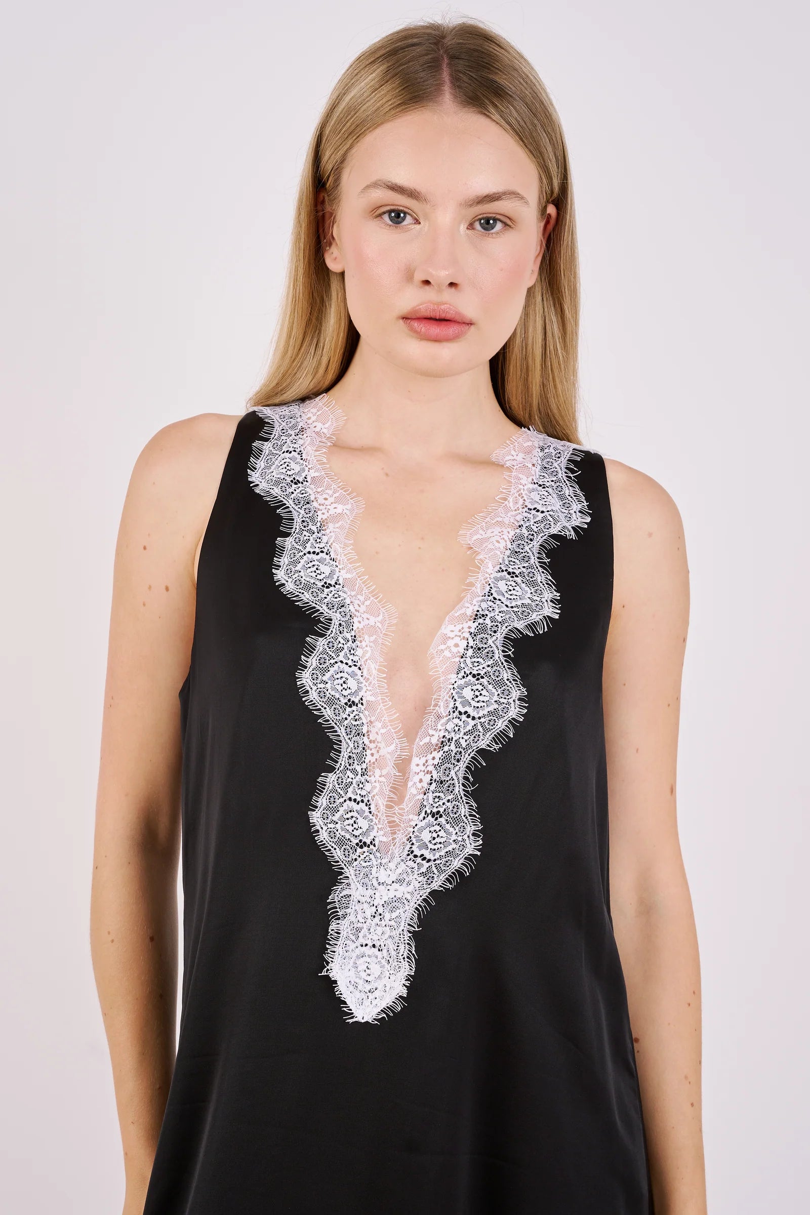 Lace Dress Black & White