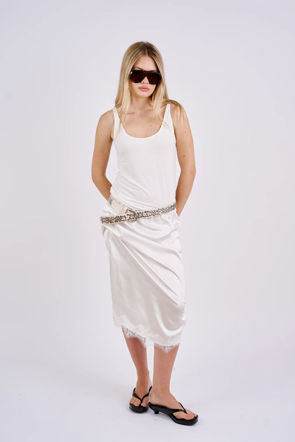 Lace Skirt White