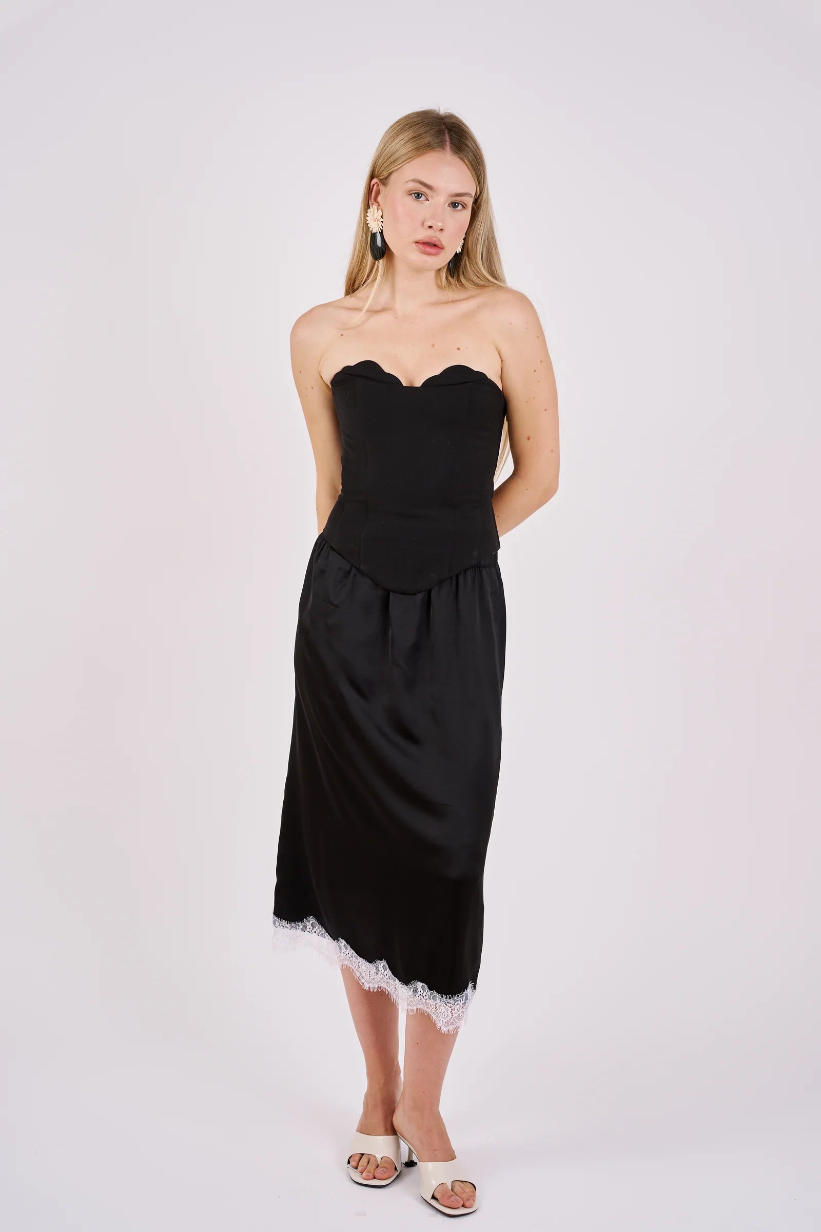 Lace Skirt Black & White