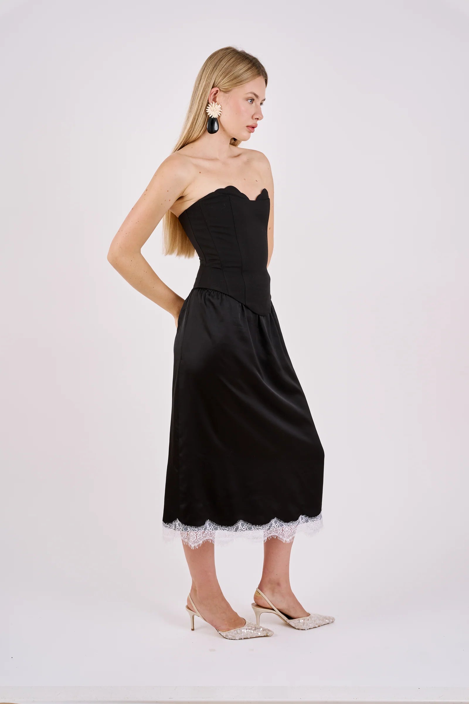 Lace Skirt Black & White