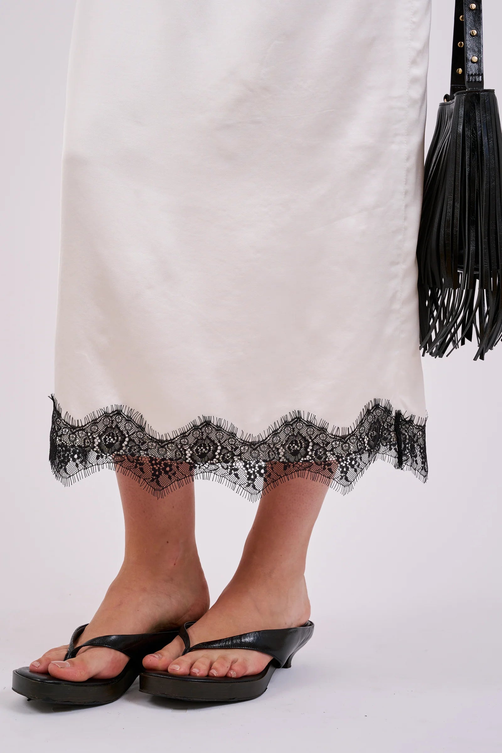Lace Skirt White & Black