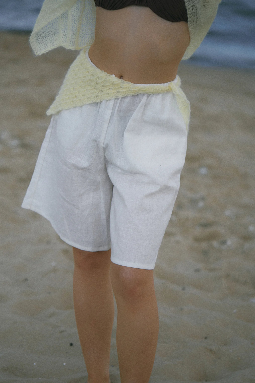 Zoi Linen Bermuda Shorts