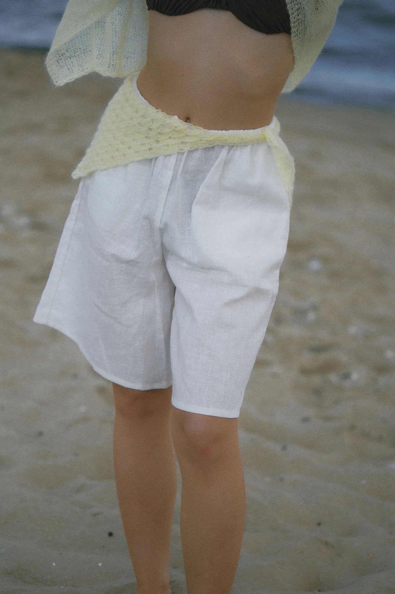 Zoi Linen Bermuda Shorts