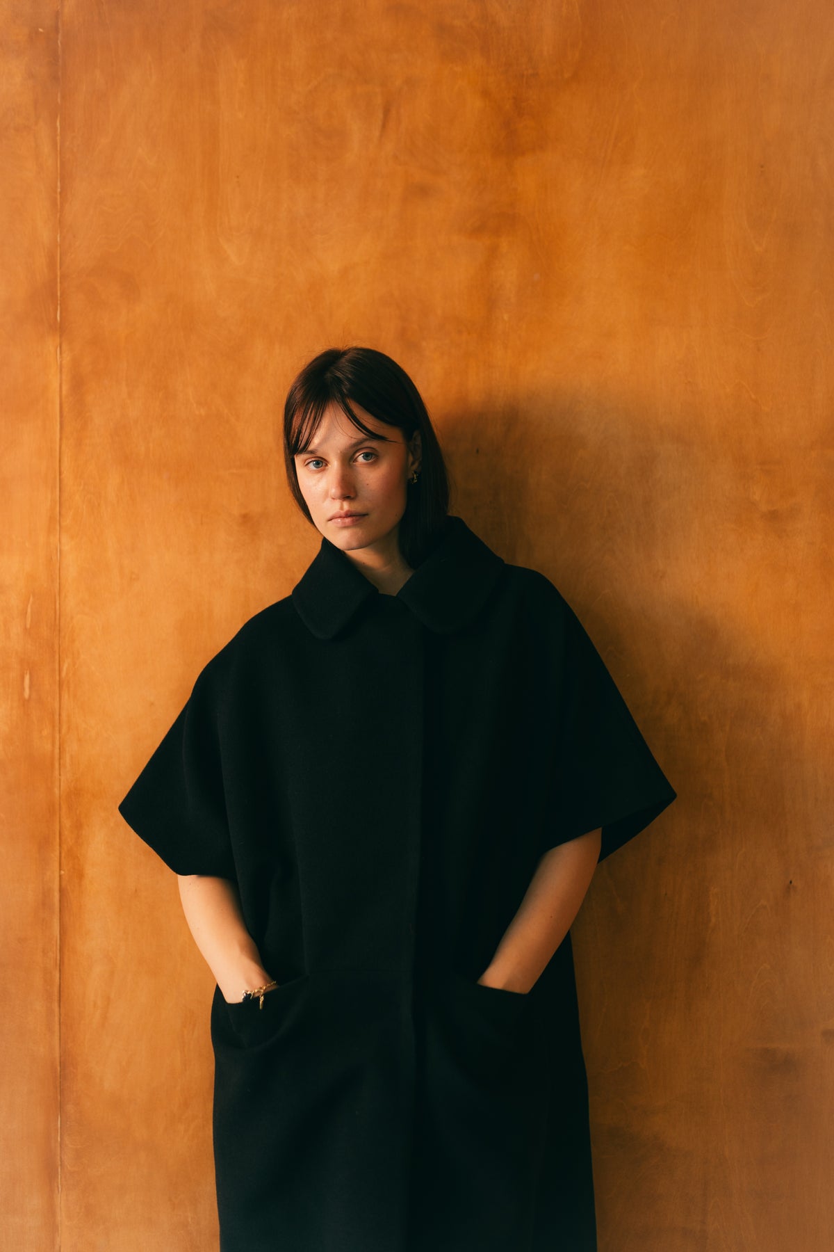 Long MOK Wool Coat - Black