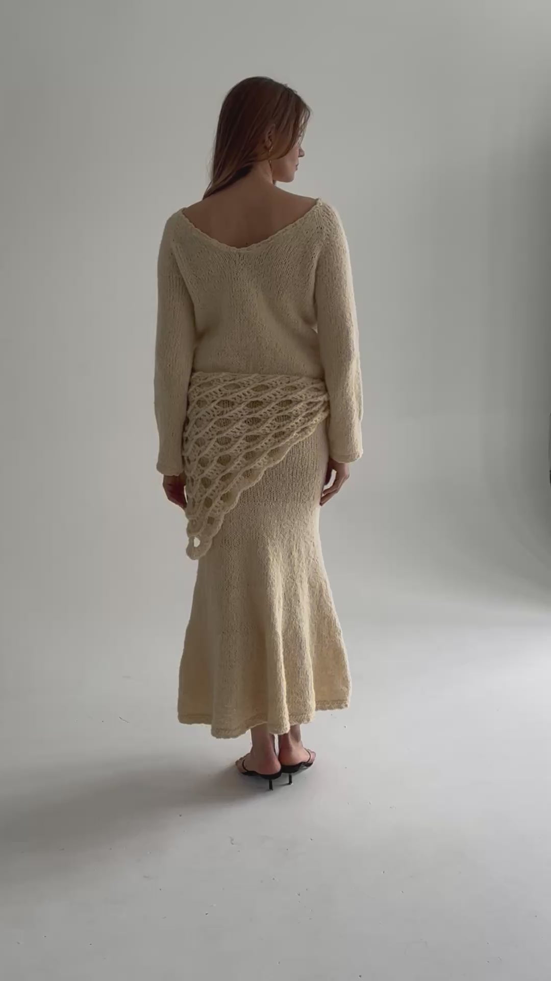 Marie hand-crocheted scarf